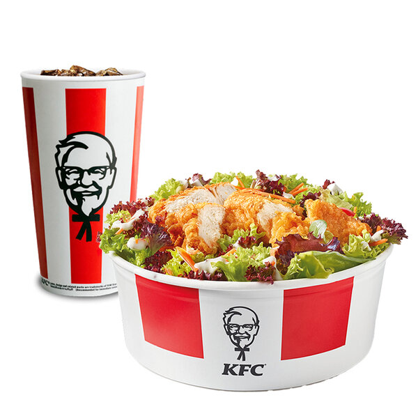 KFC Salad & 16oz Soft Drink