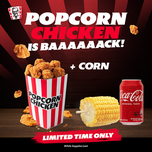 Popcorn Chicken Meal Deal - Half Corn