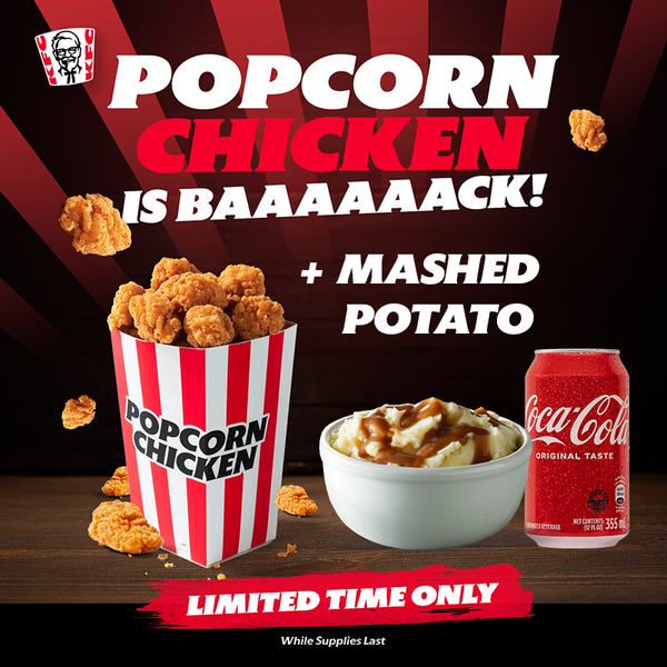 Popcorn Chicken Meal Deal - Mashed Potato